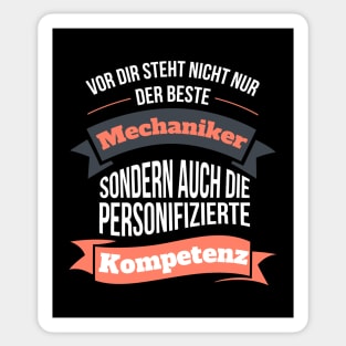 Der beste Mechaniker & personifizierte Kompetenz Sticker